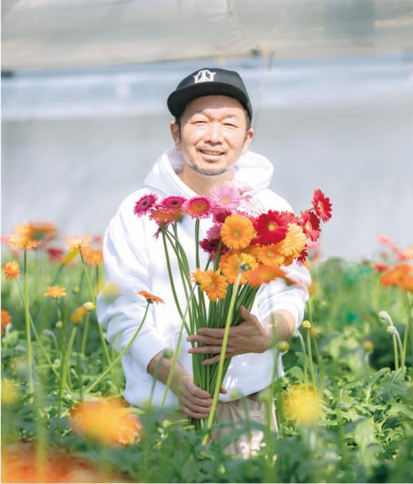 写真：ガーベラ生産者 幸田 実さん