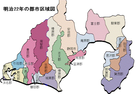 地図：明治22年の都市区域図