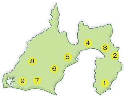 総合庁舎の位置図