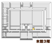 イラスト：本館エレベーター　位置（本館3階）