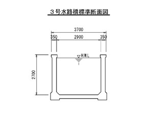 イラスト：水路橋断面図