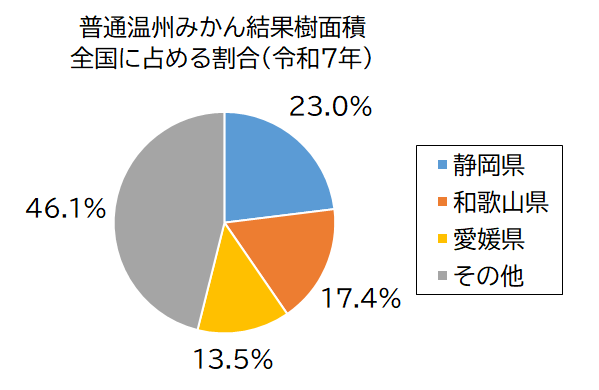 普通温州みかん結果樹面積
