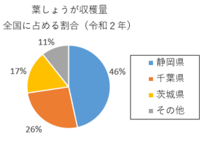 円グラフ：葉しょうが収穫量　全国に占める割合（令和2年）