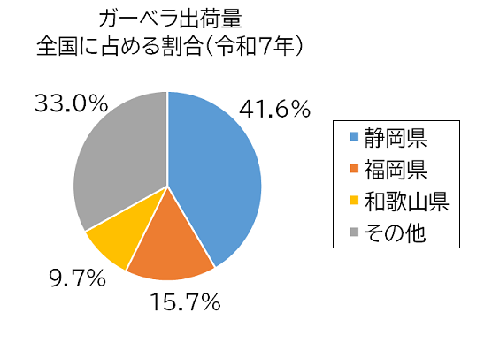 ガーベラ出荷量グラフ