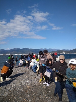 写真：地引き網体験