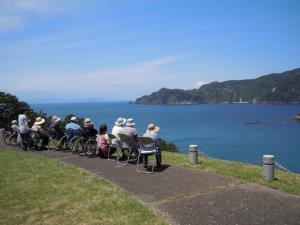 写真：旅行前の下見の様子