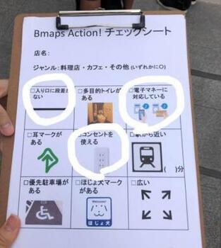 写真：BmapsAction!チェックシート