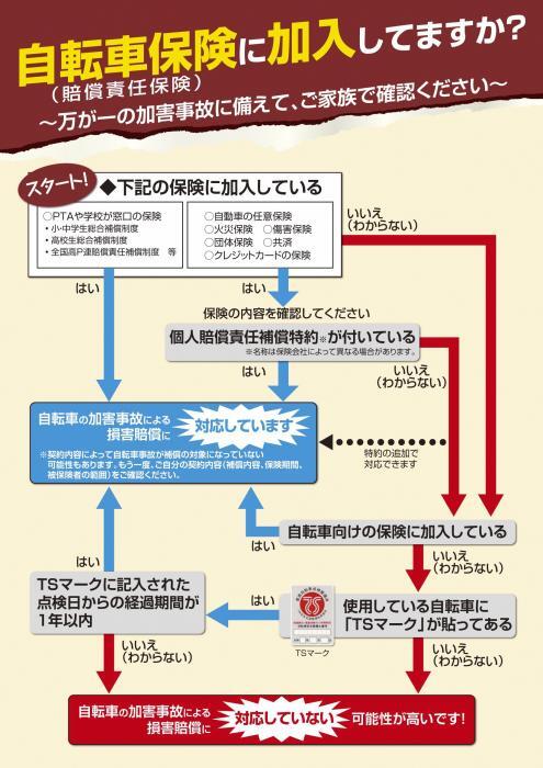 写真：静岡県自転車条例周知チラシ裏