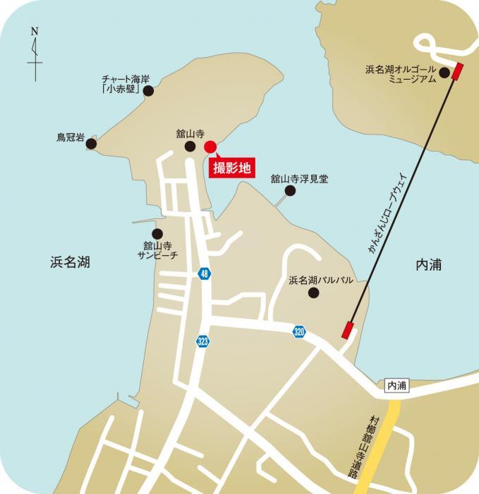 地図：舘山秋月撮影地