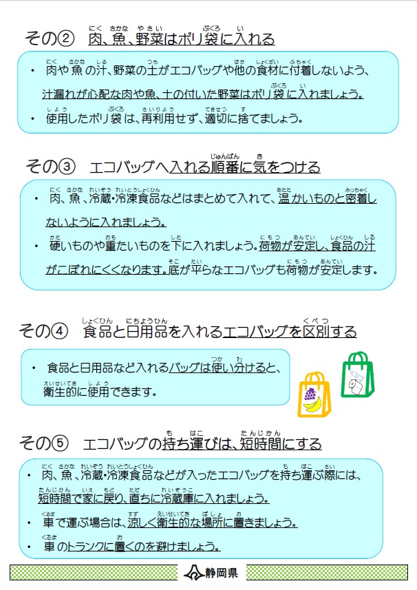ポスターの写真：ちゃっぴーの食品安全インフォメーション2