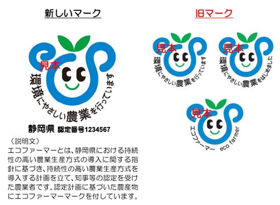 エコファーマーマーク取扱い