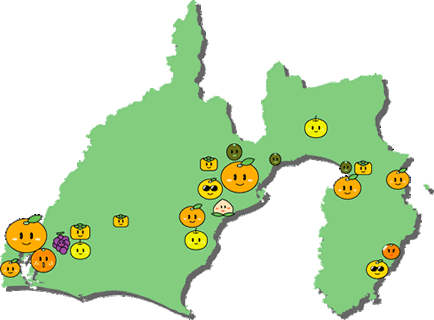 イラスト：県内果樹マップ