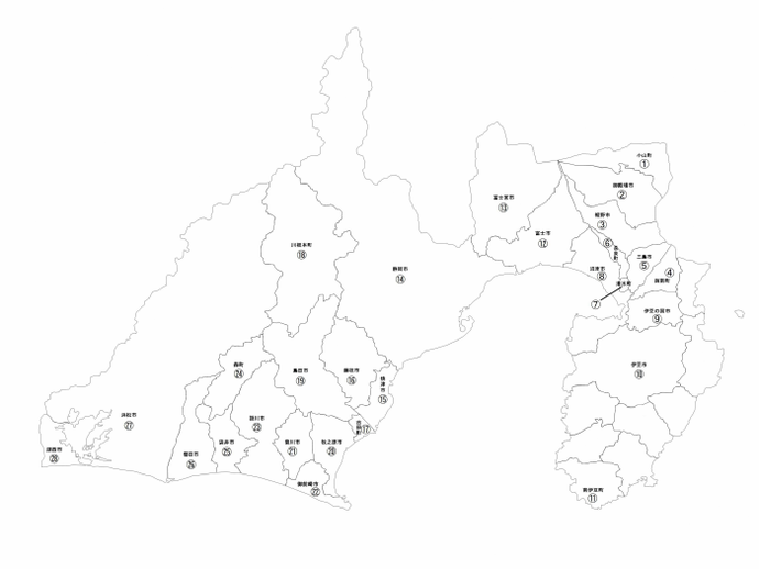 地図：地域産業立地事業費補助金が適用できる市町