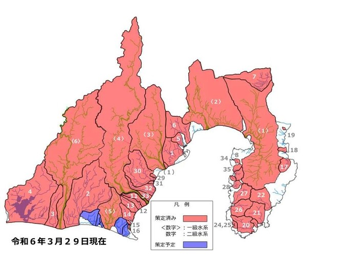 地図：流域治水プロジェクト