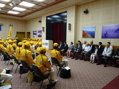 第80回国民スポーツ大会静岡県選手団結団式 全体写真