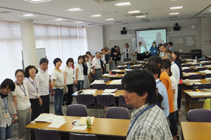 写真：富士市交流センター　養成研修会の様子