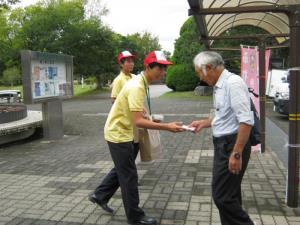 写真：掛川東高等学校啓発活動2