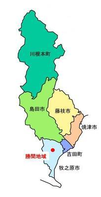 地図：勝間地域