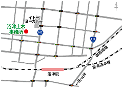 地図：沼津土木事務所所在地