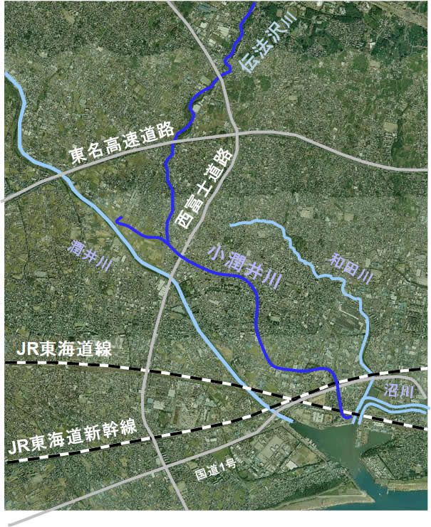 画像：一級河川小潤井川 河川改修事業その2