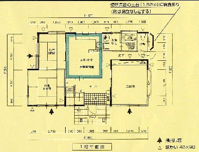 写真：1階平面図