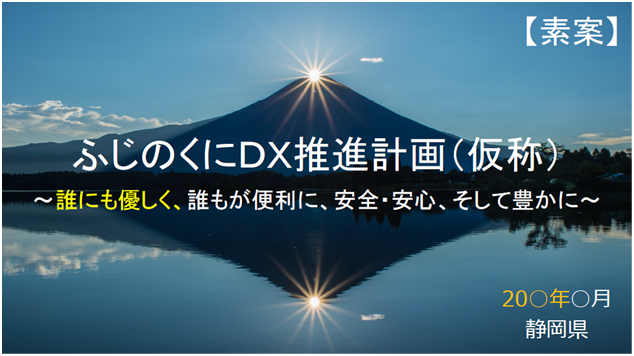 文書サムネイル：ふじのくにDX推進計画の表紙