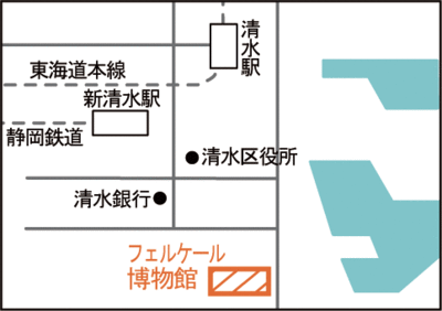 地図：フェルケール博物館案内図