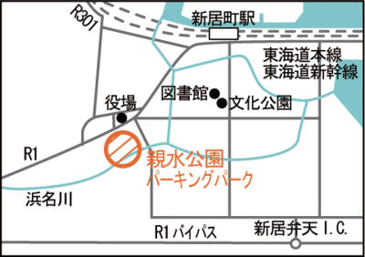 地図：親水公園案内図