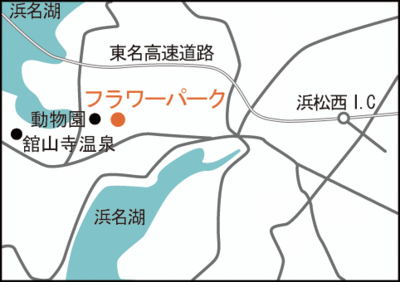 地図：フラワーパーク案内図