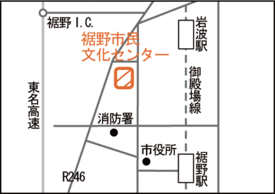 地図：裾野市民文化センター案内図