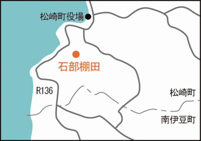 地図：石部棚田案内図