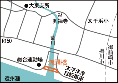 地図：潮騒橋案内図