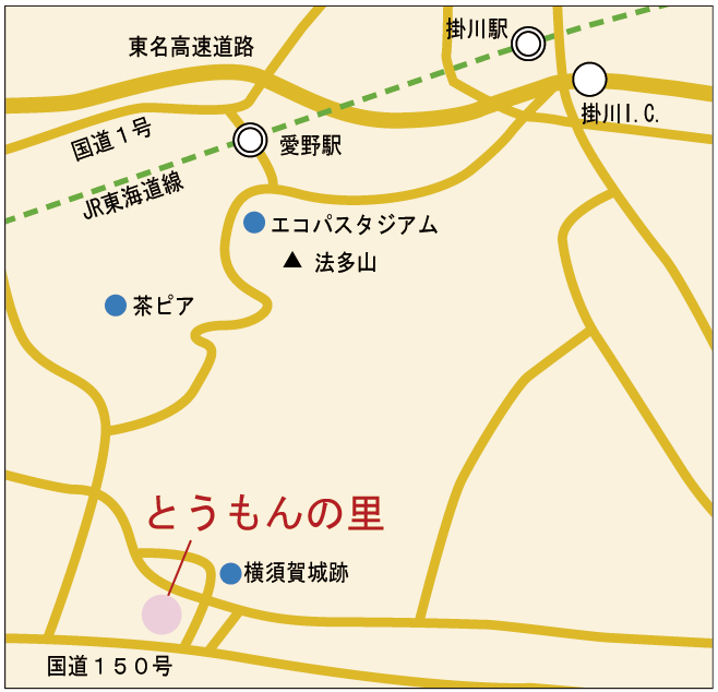 地図：とうもんの里案内図