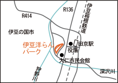 地図：伊豆洋らんパーク案内図