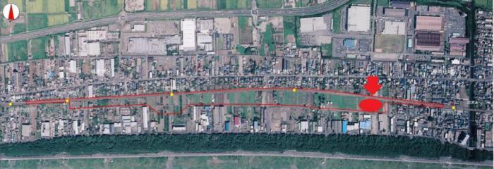 地図：調査箇所 位置図