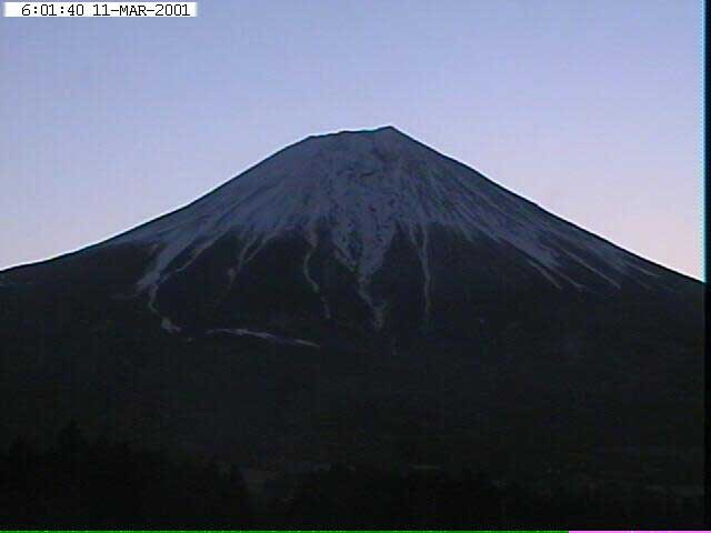 写真：富士宮から望む富士山