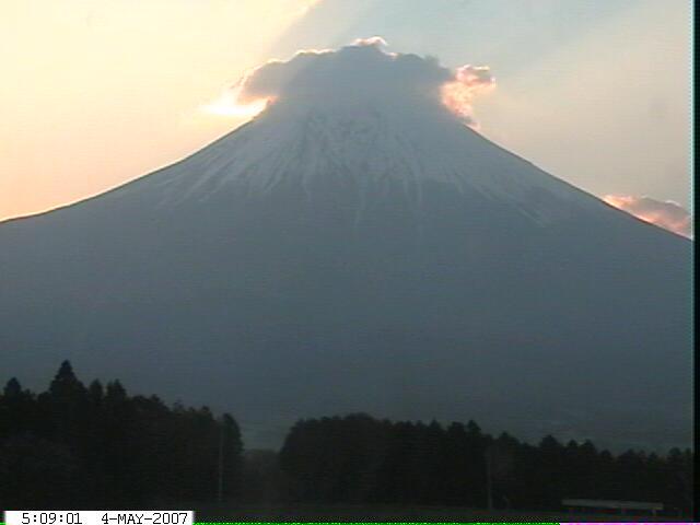 写真：富士宮から望む富士山