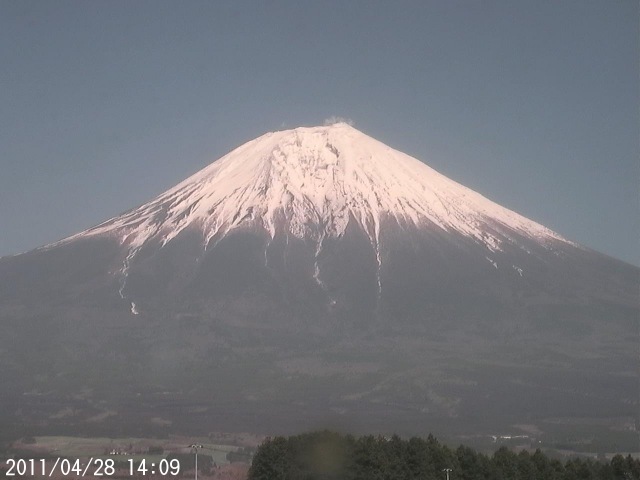 写真：富士宮から望む富士山