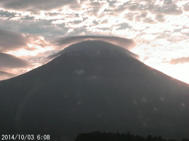 写真：富士宮から望む富士山