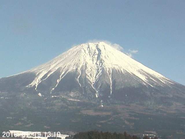 写真：富士宮から望む富士山