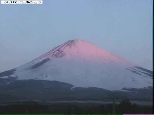 写真：御殿場から望む富士山