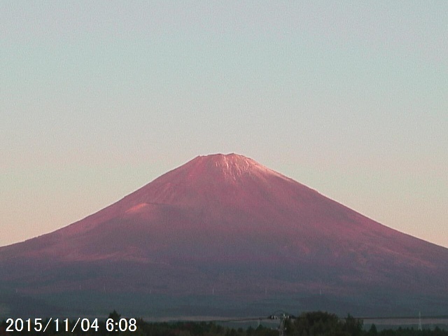 写真：御殿場から望む富士山