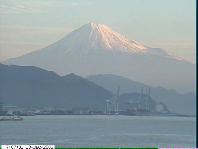 写真：清水から望む富士山