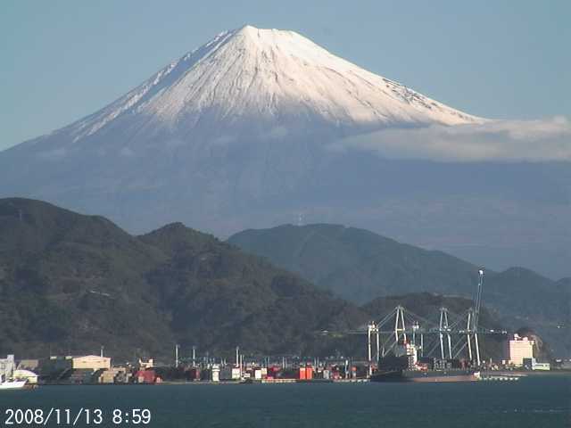 写真：清水から望む富士山