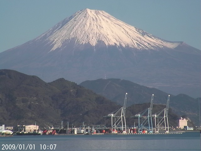 写真：清水から望む富士山