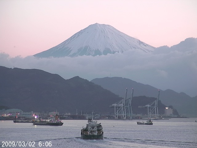 写真：清水から望む富士山