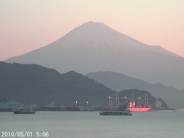 写真：清水から望む富士山