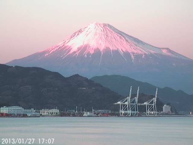 写真：清水から望む富士山