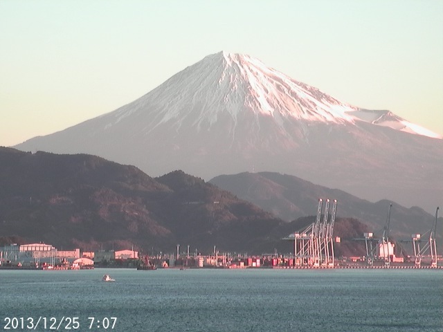 写真：清水から望む富士山