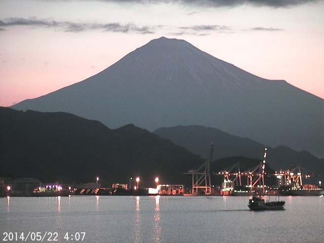 写真：清水から望む富士山